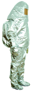 EN Belgeli Alüminize Örgü Para Aramid 290 g/m2 İtfaiyeci Kıyafeti