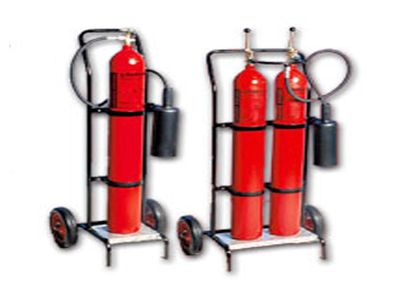 45 Carbon Dioxide Wheeled Fire Extinguisher