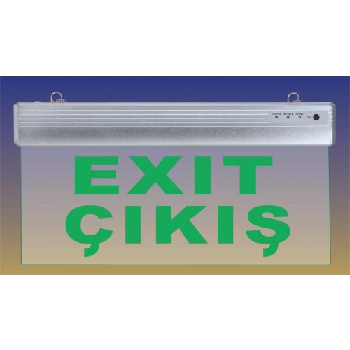 Camlı Çıkış Exit Yönlendirme Levhası