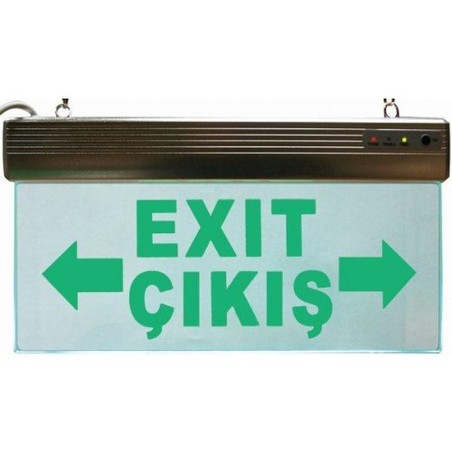 Çıkış Exit Camlı Yönlendirme Levhası